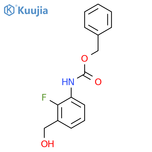 benzyl N-[2-fluoro-3-(hydroxymethyl)phenyl]carbamate structure