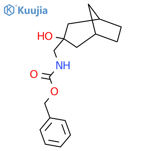 benzyl N-({3-hydroxybicyclo3.2.1octan-3-yl}methyl)carbamate structure
