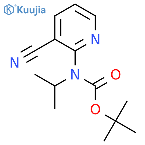 tert-butyl N-(3-cyanopyridin-2-yl)-N-(propan-2-yl)carbamate structure