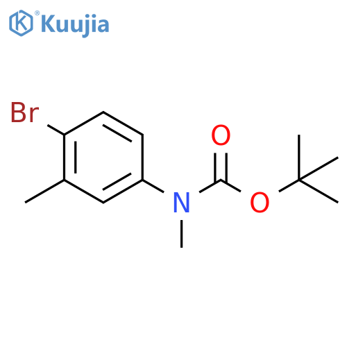 tert-butyl N-(4-bromo-3-methylphenyl)-N-methylcarbamate structure