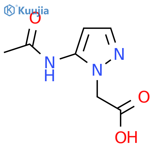 2-(5-acetamido-1H-pyrazol-1-yl)acetic acid structure