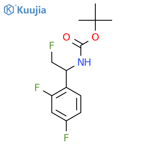 tert-butyl N-[1-(2,4-difluorophenyl)-2-fluoroethyl]carbamate structure