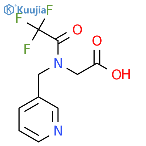 2-{2,2,2-trifluoro-N-(pyridin-3-yl)methylacetamido}acetic acid structure