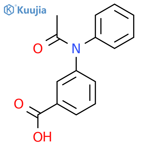 3-(N-phenylacetamido)benzoic acid structure