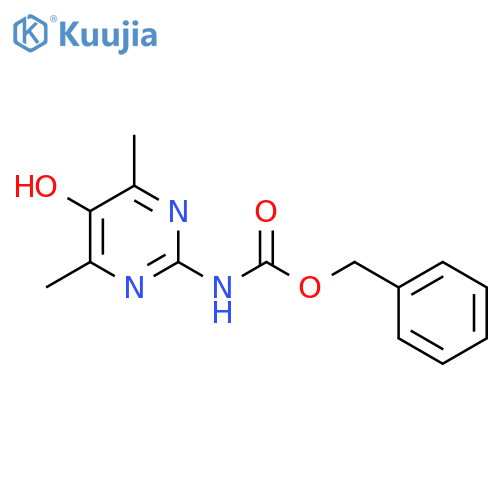 benzyl N-(5-hydroxy-4,6-dimethylpyrimidin-2-yl)carbamate structure