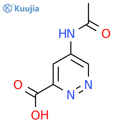 5-Acetamidopyridazine-3-carboxylic acid structure