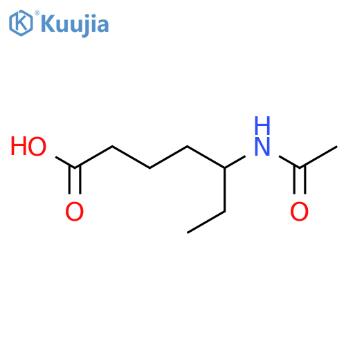 5-Acetamidoheptanoic acid structure