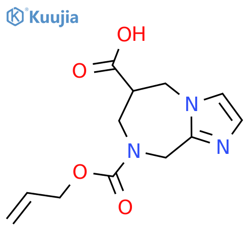 8-(prop-2-en-1-yloxy)carbonyl-5H,6H,7H,8H,9H-imidazo1,2-a1,4diazepine-6-carboxylic acid structure
