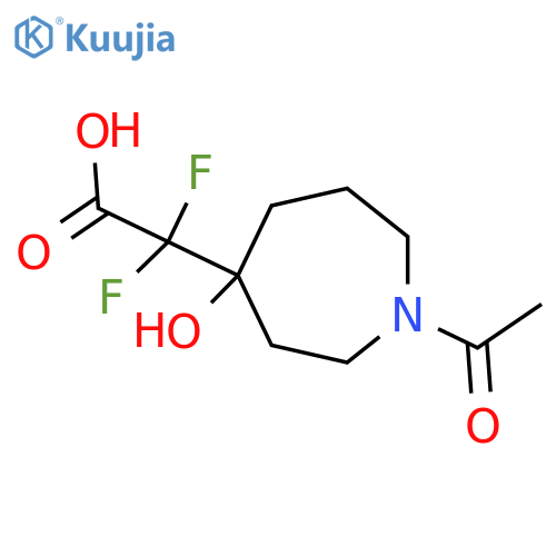2-(1-Acetyl-4-hydroxyazepan-4-yl)-2,2-difluoroacetic acid structure