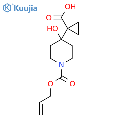 1-{4-hydroxy-1-(prop-2-en-1-yloxy)carbonylpiperidin-4-yl}cyclopropane-1-carboxylic acid structure