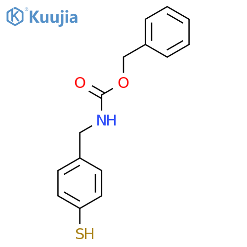benzyl N-[(4-sulfanylphenyl)methyl]carbamate structure