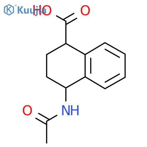 4-Acetamido-1,2,3,4-tetrahydronaphthalene-1-carboxylic acid structure
