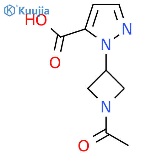1-(1-acetylazetidin-3-yl)-1H-pyrazole-5-carboxylic acid structure