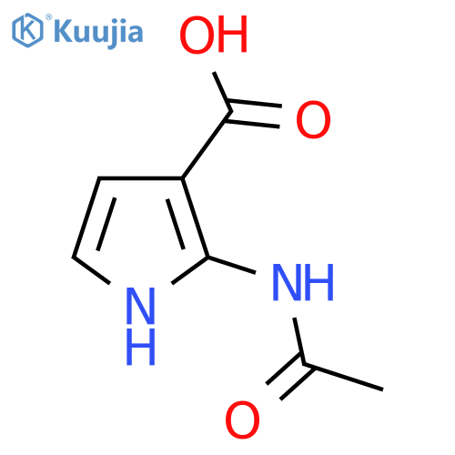2-acetamido-1H-pyrrole-3-carboxylic acid structure