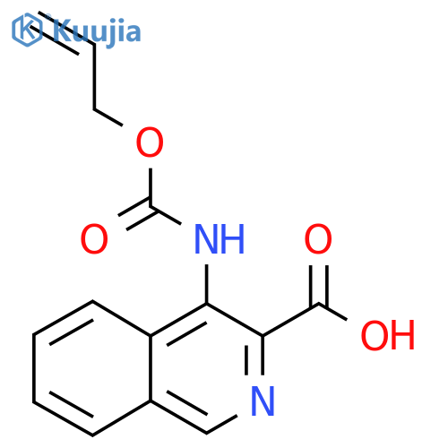 4-{[(Prop-2-en-1-yloxy)carbonyl]amino}isoquinoline-3-carboxylic acid structure