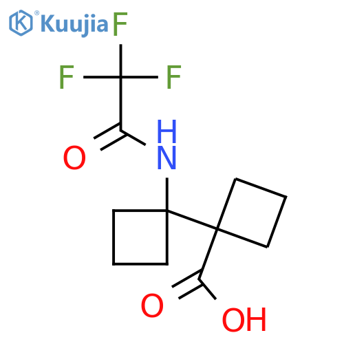 1'-(2,2,2-trifluoroacetamido)-1,1'-bi(cyclobutane)-1-carboxylic acid structure