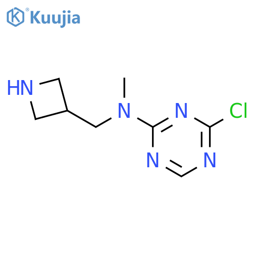 N-(azetidin-3-yl)methyl-4-chloro-N-methyl-1,3,5-triazin-2-amine structure