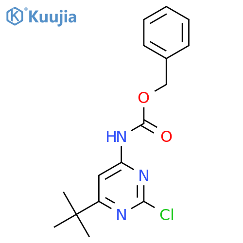 benzyl N-(6-tert-butyl-2-chloropyrimidin-4-yl)carbamate structure