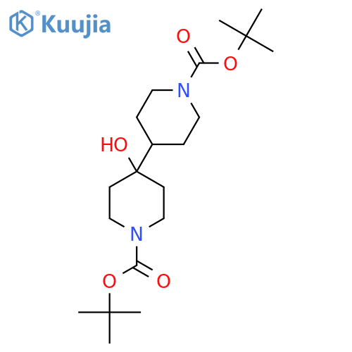 1,1'-di-tert-butyl 4-hydroxy-4,4'-bipiperidine-1,1'-dicarboxylate structure
