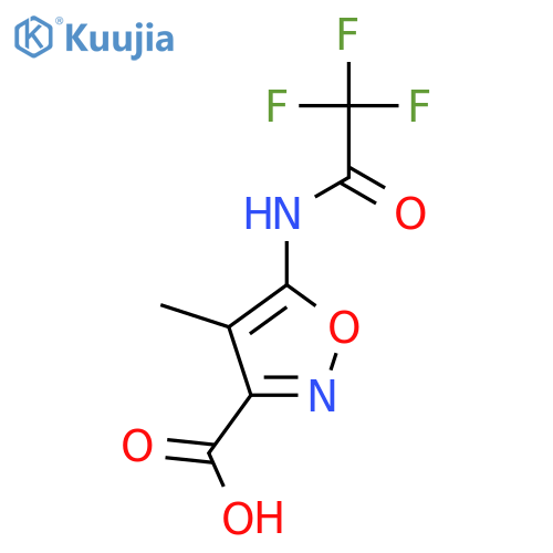4-Methyl-5-(2,2,2-trifluoroacetamido)-1,2-oxazole-3-carboxylic acid structure
