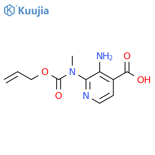 3-amino-2-{methyl(prop-2-en-1-yloxy)carbonylamino}pyridine-4-carboxylic acid structure