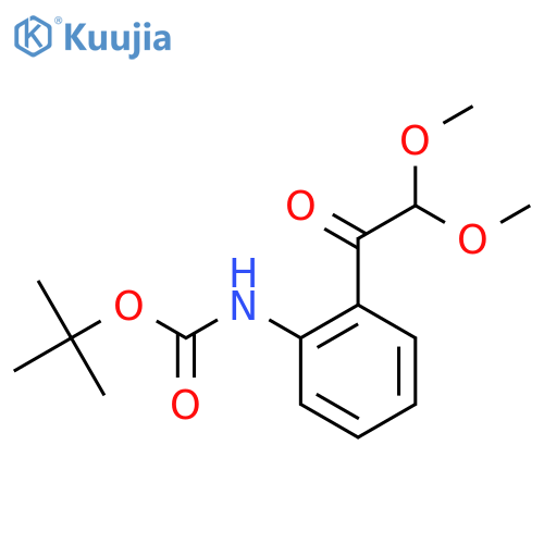 tert-butyl N-2-(2,2-dimethoxyacetyl)phenylcarbamate structure