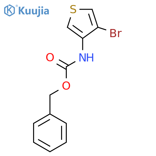 benzyl N-(4-bromothiophen-3-yl)carbamate structure