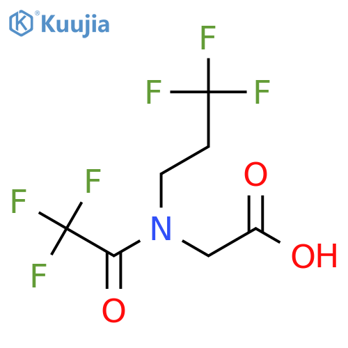 2-[2,2,2-trifluoro-N-(3,3,3-trifluoropropyl)acetamido]acetic acid structure