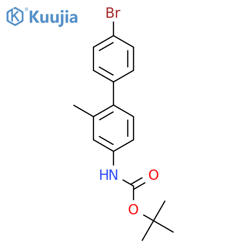 tert-butyl N-{4'-bromo-2-methyl-1,1'-biphenyl-4-yl}carbamate structure