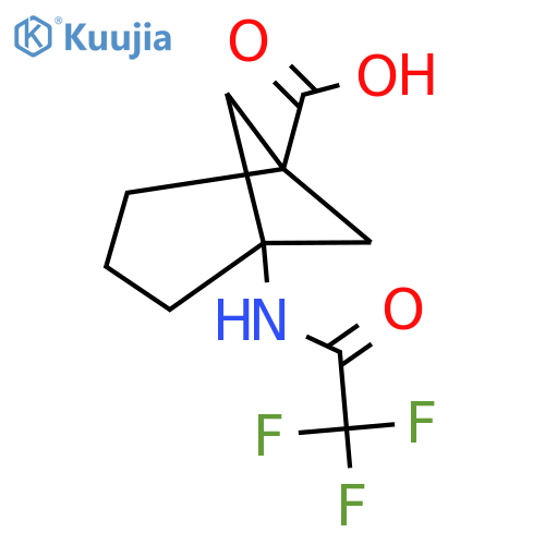 5-(2,2,2-trifluoroacetamido)bicyclo3.1.1heptane-1-carboxylic acid structure