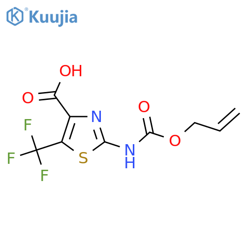 2-{(prop-2-en-1-yloxy)carbonylamino}-5-(trifluoromethyl)-1,3-thiazole-4-carboxylic acid structure