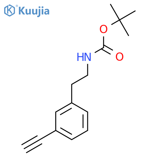 tert-butyl N-2-(3-ethynylphenyl)ethylcarbamate structure