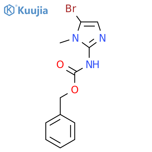 benzyl N-(5-bromo-1-methyl-1H-imidazol-2-yl)carbamate structure