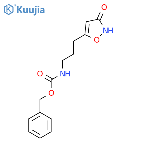 benzyl N-[3-(3-hydroxy-1,2-oxazol-5-yl)propyl]carbamate structure