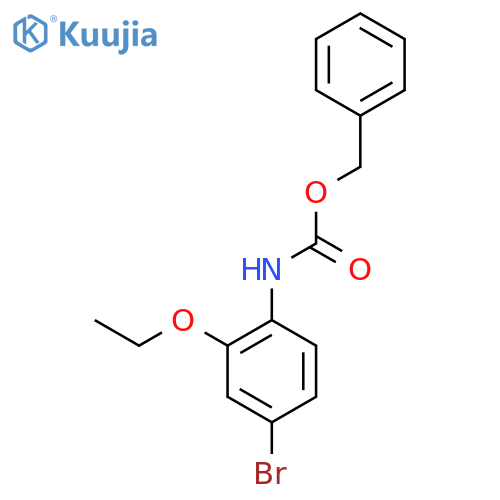 benzyl N-(4-bromo-2-ethoxyphenyl)carbamate structure