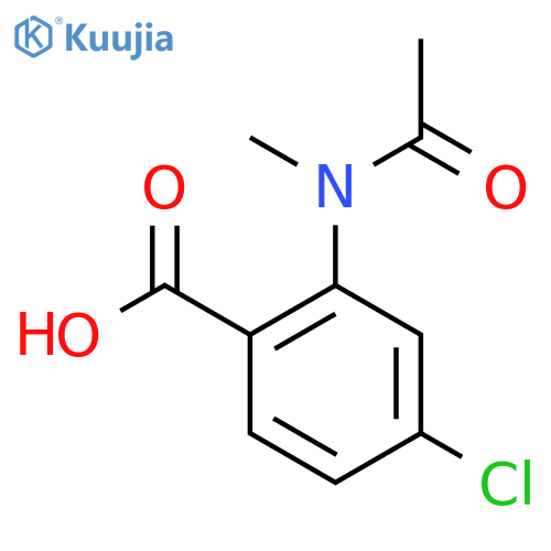 4-chloro-2-(N-methylacetamido)benzoic acid structure