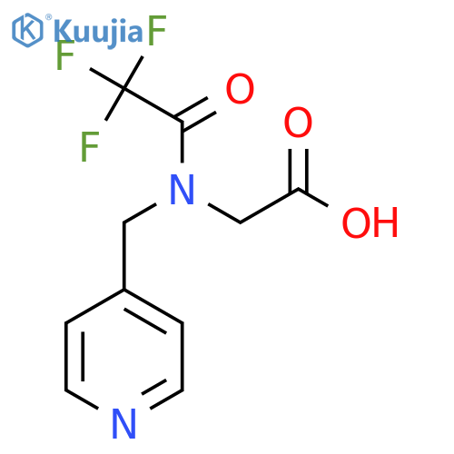 2-{2,2,2-trifluoro-N-(pyridin-4-yl)methylacetamido}acetic acid structure