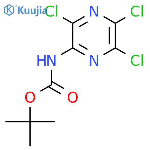 tert-butyl N-(3,5,6-trichloropyrazin-2-yl)carbamate structure