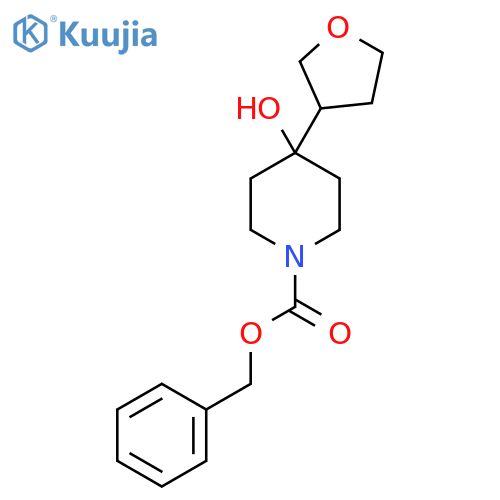 Benzyl 4-hydroxy-4-(oxolan-3-yl)piperidine-1-carboxylate structure