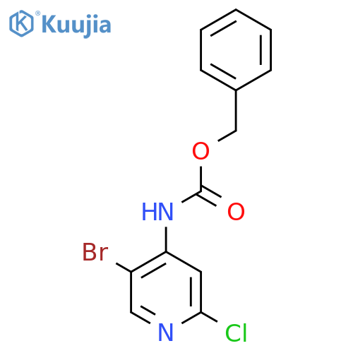 benzyl N-(5-bromo-2-chloropyridin-4-yl)carbamate structure