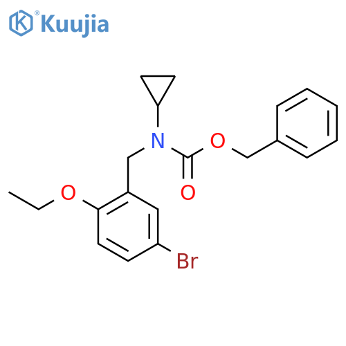 benzyl N-(5-bromo-2-ethoxyphenyl)methyl-N-cyclopropylcarbamate structure