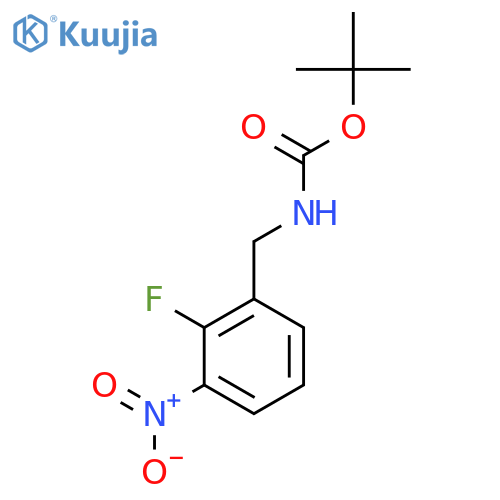 tert-butyl N-(2-fluoro-3-nitrophenyl)methylcarbamate structure