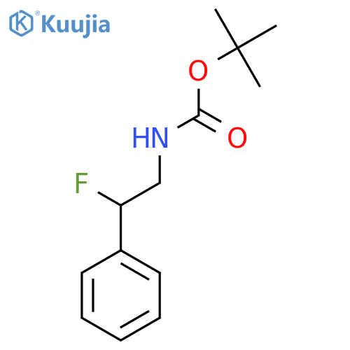 tert-butyl N-(2-fluoro-2-phenylethyl)carbamate structure