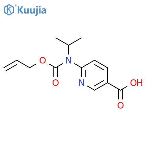 6-{(prop-2-en-1-yloxy)carbonyl(propan-2-yl)amino}pyridine-3-carboxylic acid structure