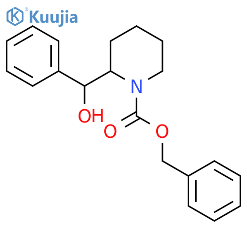 benzyl 2-hydroxy(phenyl)methylpiperidine-1-carboxylate structure
