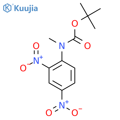 tert-butyl N-(2,4-dinitrophenyl)-N-methylcarbamate structure