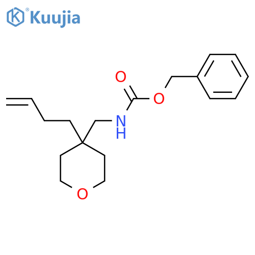benzyl N-{[4-(but-3-en-1-yl)oxan-4-yl]methyl}carbamate structure
