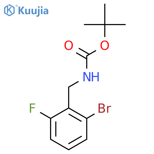 tert-butyl N-(2-bromo-6-fluorophenyl)methylcarbamate structure