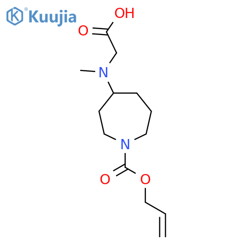 2-methyl({1-(prop-2-en-1-yloxy)carbonylazepan-4-yl})aminoacetic acid structure