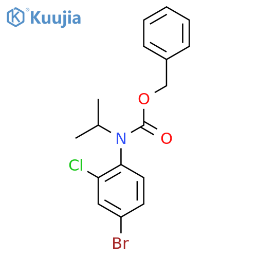 benzyl N-(4-bromo-2-chlorophenyl)-N-(propan-2-yl)carbamate structure